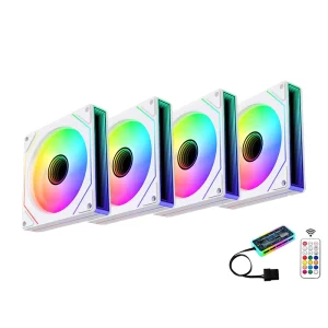 AntarcChill Factory Oem Custom 120mm Air Computer Cooler Plastic Cooling Fans 6pin Gaming Case Pc RGB Fan With Controller