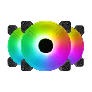 AntarcChill LED 120mm Case Fan Computer Cooling Cooler Fans With ARGB Speed Controller 6Pin Computer Host Case Cooling Fan
