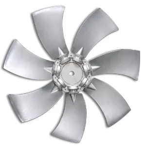 Anti-Corrosive Square Plate Axial Cooling Fan Aluminum Hub PAG Impeller for Cold Storage Evaporator and Condenser