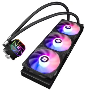 Aqua Elite 360 V3 AIO CPU Cooler 360 Liquid Row Cooling System with ARGB PWM Fans Water Cooling