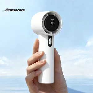 Aromacare 4 Color Options Custom Logo 1200mAh Outdoor Handheld Mini Fan 100 Mode Handheld Fan