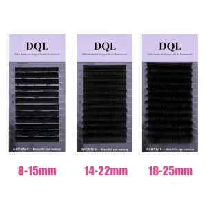 Auto Fan Eyelash Extension Tray for Blooming Lash Matte Black Cashmere Vegan Natural Soft Handmade Natural Long Lash Supplies
