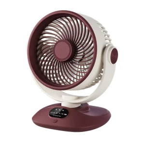 Smart Digital Display Shaking Head Air Circulation Fan Hotel Portable USB Charging Silent Desktop Mini Fan
