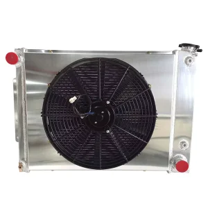 Auto Part Cooling System Full Aluminum Water Tank Radiator with Fan Shroud for Chevrolet Camaro Pontiac Firebird