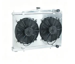 Auto Parts Cooling System Full Aluminum Engine Water Tank Radiator with Fan Shroud for Nissan Stagea WGNC34
