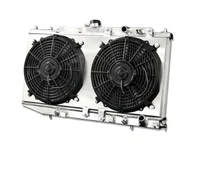 Auto Parts Engine Cooling System Full Aluminum Water Tank Radiator with Fan Shroud for Honda CRX Civic 1.5L 1.6L