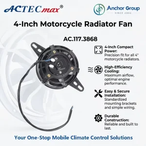 Auto Spare Off Road Vehicle Radiator Fan AC.117.3868 Motorcycle Radiator Fan #4 Engine Cooling System Electric Ventilator Fan