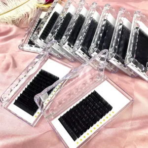 Automatic Flowering Easy Fan Lash Extensions Custom Private Label Eyelash Extension Volume Eyelash Trays