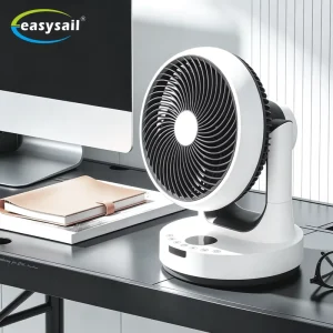 Automatic up Down Left Right Swing Digital Control Plastic Electric 7.5m s Wind Speed Powerful Air Circulation Fan for Hotel Use