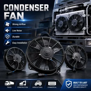 Axial Flow Cooling Fan for Engineering Equipment Heat Exchange System