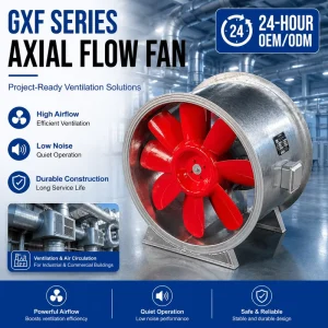 Axial Flow Fire Exhaust Fan Industrial Axial Flow Smoke Fire High Efficiency Wheel Industrial Exhaust Fan