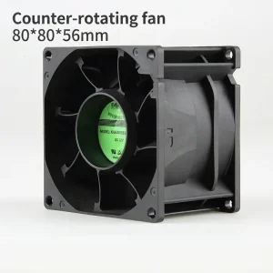 Axial Flow High Speed DC Cooling Fan 80*56mm 12V Waterproof Two Ball Bearing Electric Strong Flow 1U/2U Rack Server Switches