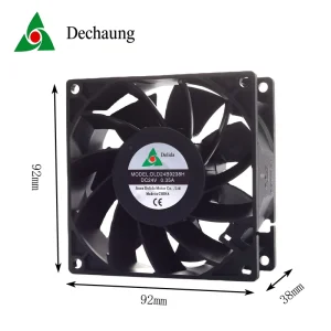 Axial Flow Small 92x92x38mm Fan Sleeve Ball Bearing China Manufacturer Brushless Cooling Fans