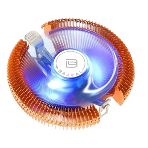 BAJEAL 3 Pin PC CPU Cooler LED for LGA 775 1200 1150 1151 1155 X79 X99 AM3 AM4 CPU Cooling Fan Processor Cooler Heatsink
