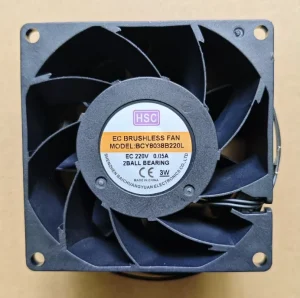 BCY8038B220L 80mm Ball Bearing Copper Motor EC Cooler Fan 80x80x38mm EC Cooling Fan 8038mm