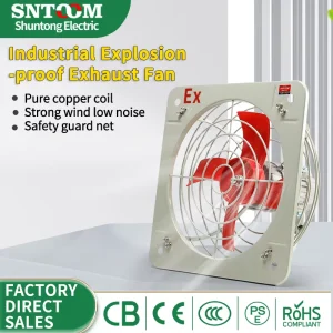 BFAG Series Explosion Proof Exhaust Fan Axial Flow Efficient Low Power Durable Hotel/Home/Shop Explosion Proof Ventilation