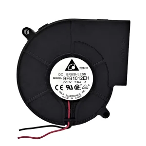 BFB1012EH-A Electric Blower Fan 12V 2.94A 97*94*33mm Ball Bearing Plastic Blades 5300RPM 64dBA Free Standing OEM ODM