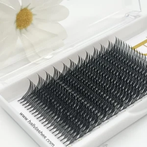 BY New Anime Spike Lash Extensions Supplier 0.07 Premade Spikes Fans C D Curl False Eyelashes Premade Cashmere Lash Trays