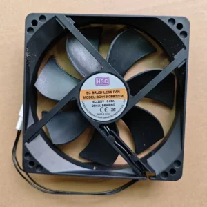 Ball Bearing 120mm Axial Flow Fans BCY12025B220M 2pin 2100rpm 83.79CFM 120x120x25mm EC Cooling Fan 12025mm