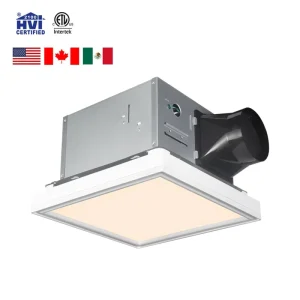 Bath Exhaust Fan Light Combination 4 Inch Pipe Exhaust Fan Large Home Exhaust Fan with Humidity and Timer Control for Bathroom