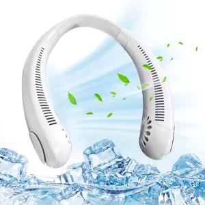 Battery Operated Wearable Personal Fan Leafless Rechargeable Portable Neck Fan for Outdoor Indoor Birthday Gifts