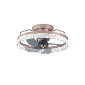 Bedroom Ceiling Fan with Light and Remote Black