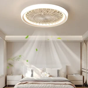 Bedroom Living Room 48cm 19inch 87W Filing Led Light With Fan for Ceiling Modern fandelier Ceiling Fans With Light