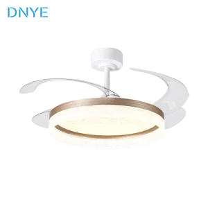 Bedroom Living Room Ceiling Fan with Light Remote Control Modern Intelligent Dimming Fan Blades Invisible Fan Pendant Light