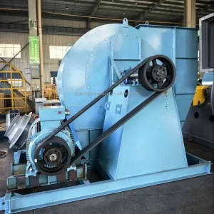 Belt Driven High-Pressure Steel Plate Blade Heavy Duty Industrial Centrifugal Blower for Dust Collection and Pneumatic Conveying