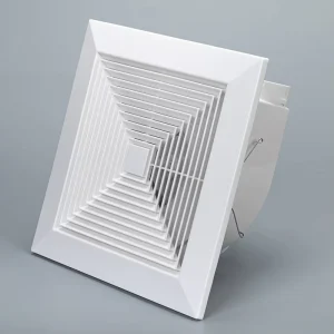 Best Miwind Bathroom Exhaust Fan Roof Axial Fan Copper Motor NMB Ball Bearing 20 Inch Plastic Blades Button White 3 Year