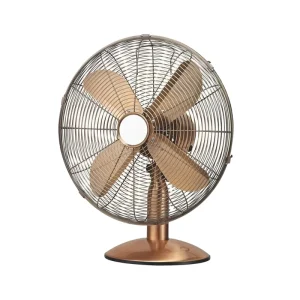Best Seller Fashion Modern Electric Bedroom Hotel Office Retro Vintage 4 Metal Blade 16 Inch Desk Table Top Fan