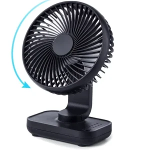 Best Selling Bladeless Shake Head Table Fan Battery USB Silent Small Portable Hotel Use Desktop Fan