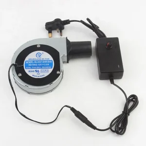 Best selling DC 12V 2A 11028 Speed Controller High speed Barbecue Dust Removal Blower BL4447 04W B49 British Plug Cooling Fan