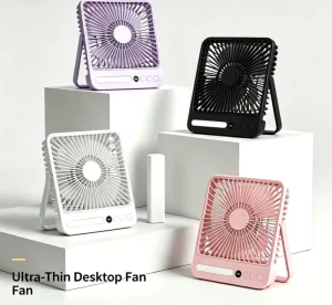 Bestseller Ultra Thin Desktop Fan for Indoor & Outdoor Use Large Capacity Battery Custom Logo & Colors Available