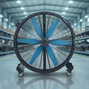 Big Ass Fan Large Electric Industrial Mobile Fan Strong Wind Portable Design Greenhouse Film Factory Warehouse Ventilation OEM