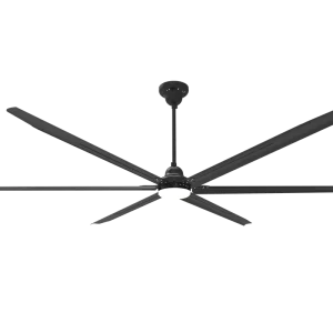 Big Commercial Ceiling Fans Remote Control LED Light Industrial Grade for Nursing Home Cooling Large Air Volume Black 12ft Blade