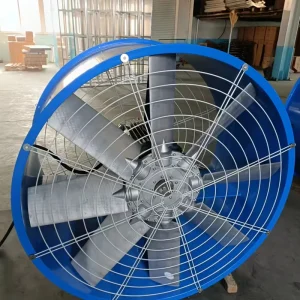 Big Size Industrial Electric Duct Mount Axial Flow Fan High CFM Aluminum Blades Powerful Exhaust Ventilation OEM ODM Supported