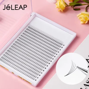 Black Colorful Korean 4D Pointy Base Loose Individual Eyelash Extensions Premade Volume Fans