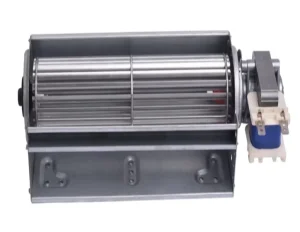 Black Cross Flow Fan Oven Clothes Heater Fireplace Fan 60x190mm 120V Aluminum Alloy Blades