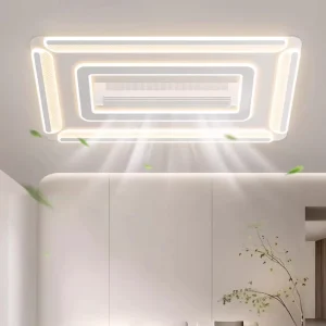 Bladeless Ceiling Fan with Lights, Remote Control, LED