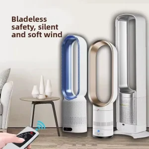 Bladeless Fan Brushless Motor Remote Control Timing Silent Cycle Design Suitable for Office and Home Smart Fan