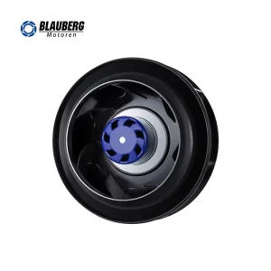 Blauberg 225mm Diameter Cooling EC Backward Curved Centrifugal Duct Fan Plastic Housing IP55 Protection