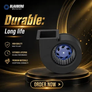 Blauberg 230V Single Inlet Kitchen Wall Exhaust Blower Fans Industrial Centrifugal Brushless EC Motor CE Certified OEM Supported