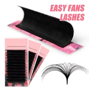 BlingBlang 18 25mm 0.05 0.07mm C D Curl Easy Fan Lashes Cashmere Matte Fast Bloom Eyelash Natural Soft