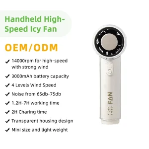 Blower Handheld Air Duster Powerful Turbo Fan With 3000mAh Rechargeable Battery Portable & Wearable Fans Mini Fan Rechargeable