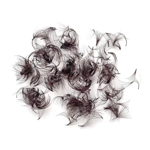 Brown Loose Promade Eyelash Fans 500 Fans 0.03 0.05 0.07mm Wispy Lashes