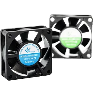 Brushless DC Axial Flow Fan 60x60x20mm 6cm 5V 12V 24V IP67 Waterproof 26 DBA Noise 12 MmH2O Static Pressure