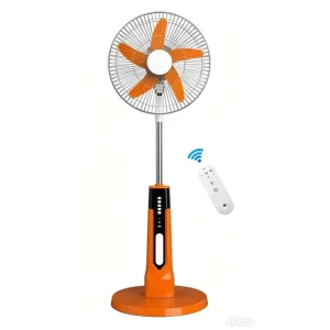 Brushless Motor Mono 15V 25W 350*400mm Solar Panel AC DC Solar Stand Fan Remote Control Outdoor Hotel Use