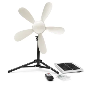 Brushless Solar Powered Ceiling Fan Light 16 18 Inch Natural Wind Remote Hanging Fan Lamp Outdoor Shed Camping Tent Solar Fan