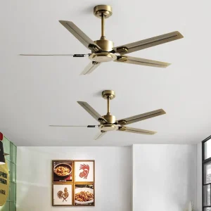 Budget Friendly 56″ Modern Mute Ceiling Fan with AC Motor 5 Iron Blades BLDC Technology & Remote Control